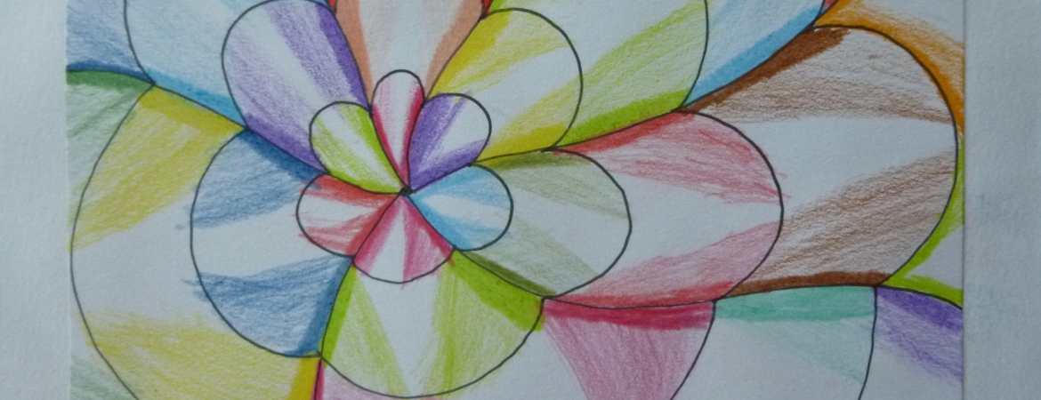 Harmood School - Creating ripple patterns in art class